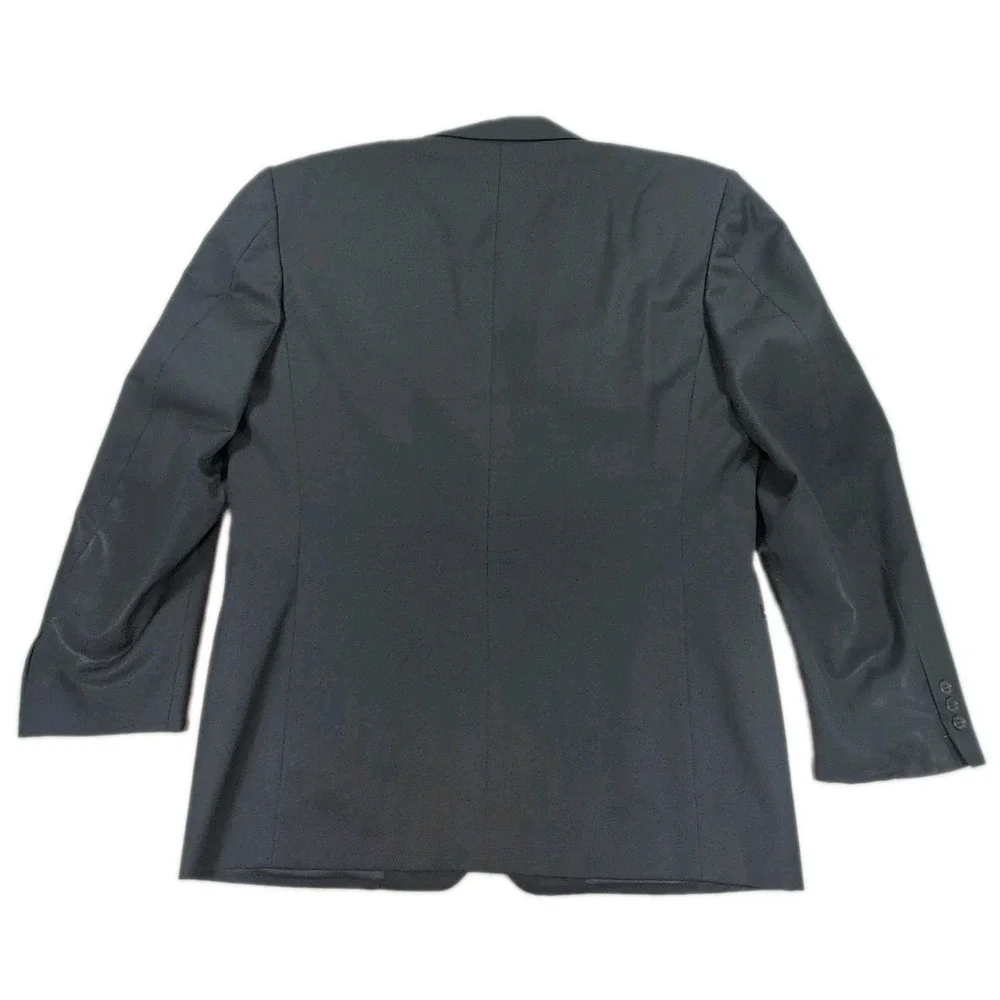 Canali Milano Blazer Mens 40R Charcoal Black Wool Sport Coat Italy Bloomingdales